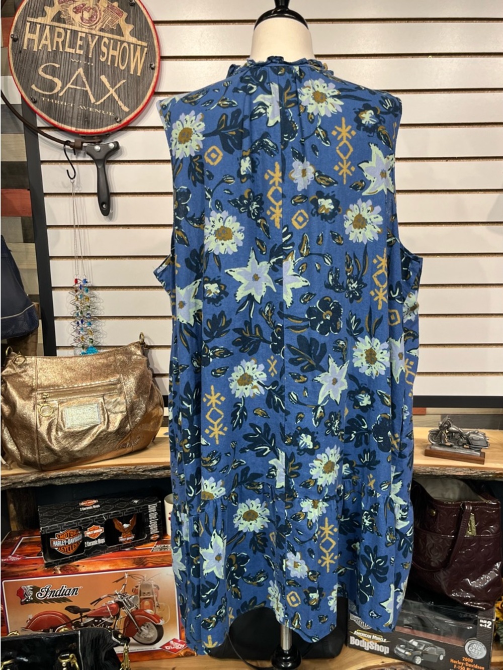 Sonoma tiered linen-blend dress size 3X - Picture 6 of 9